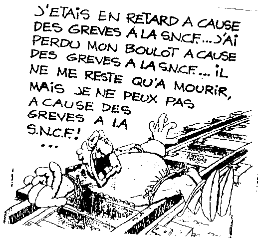 les greves a la sncf